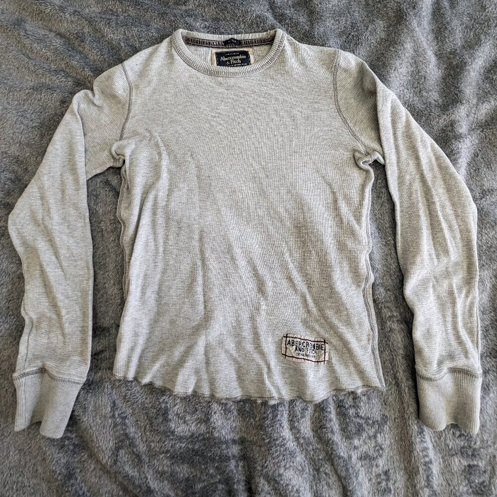 Men's Vintage Abercrombie and Fitch Muscle Waffle Shirt